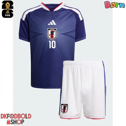 Japan Ritsu Doan #10 Hjemmebanesæt Børn VM 2026 Kort ærmer (+ korte bukser)